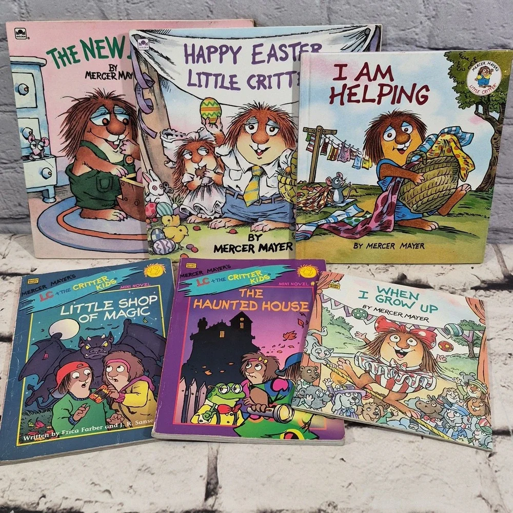 Mercer Mayer Little Critter Books Lot Of 6 Softcover Hardcover And Mini Novel